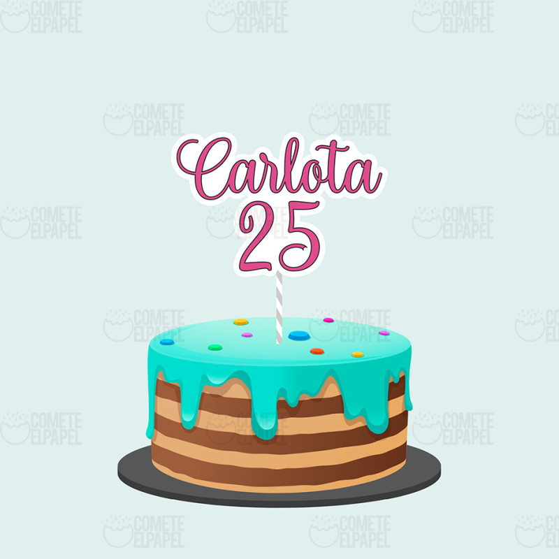 Topper cumpleaños 3-5 Topper cumpleaños 3-5
