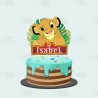 Topper tarta El Rey León