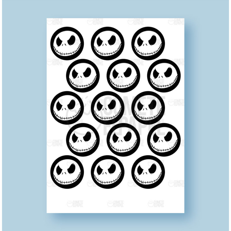 Papel de azúcar Jack Skellington 2