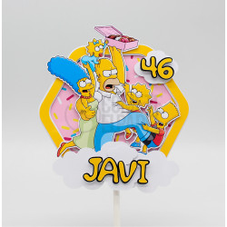Topper tarta Los Simpson 2