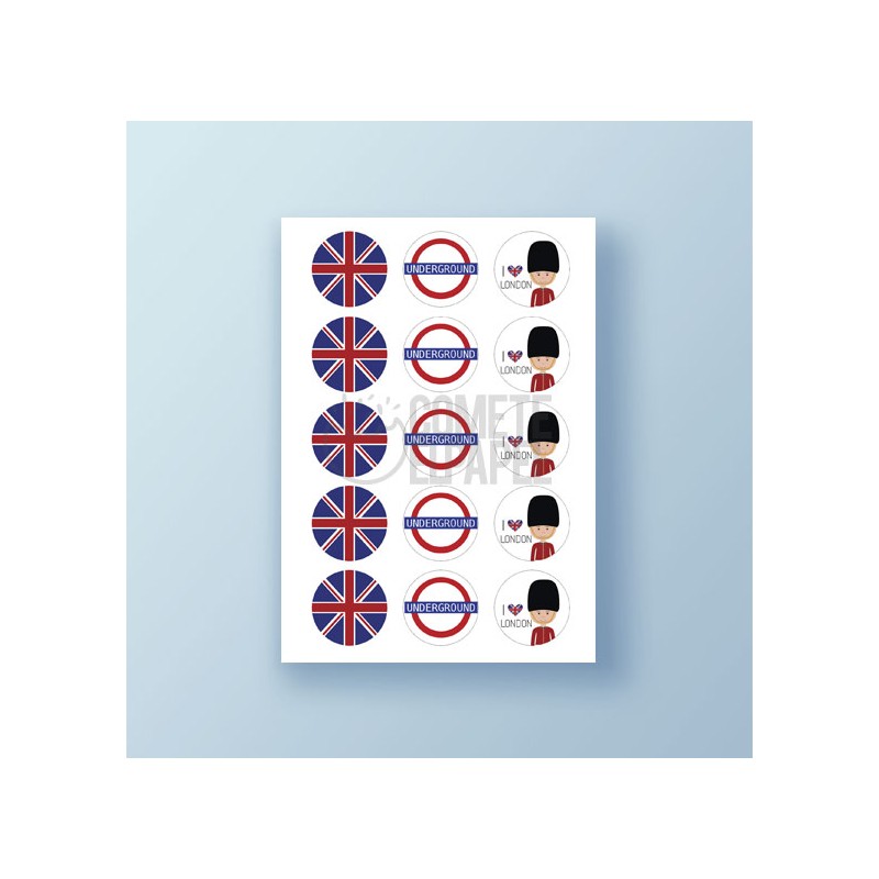 Papel de azúcar galletas London 1