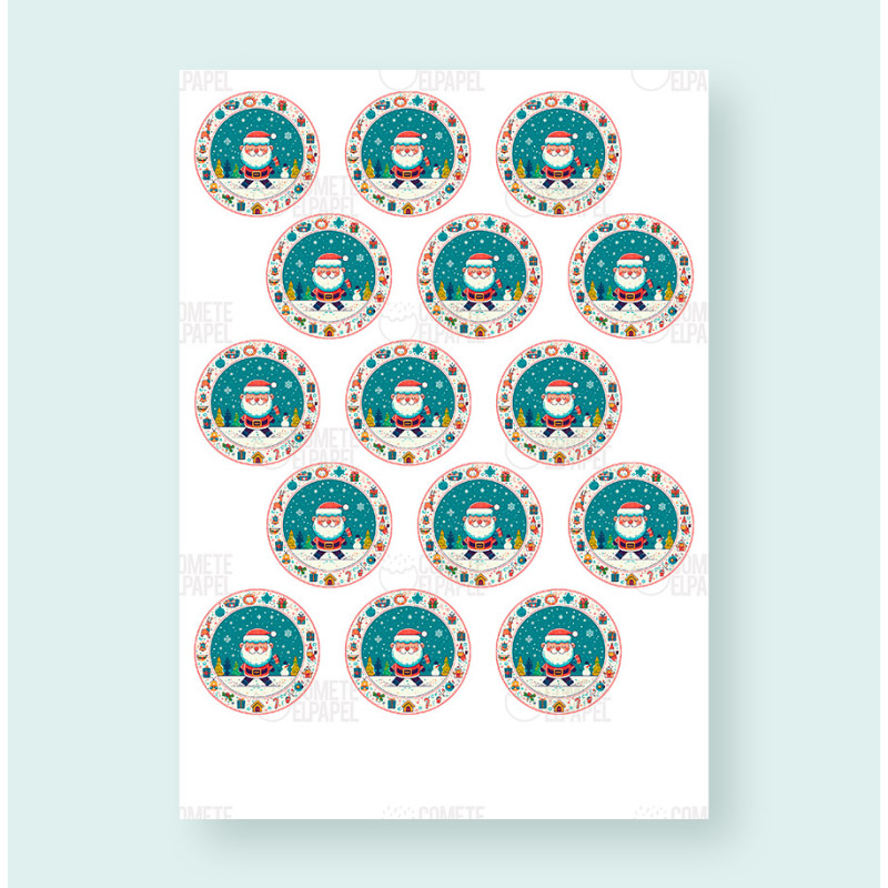 Papel de azúcar Navidad 20 hoja