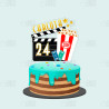 Topper para tarta con temática de Cine