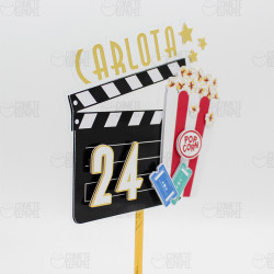 Topper tarta Cine 2