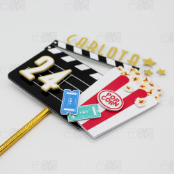 Topper tarta Cine 3