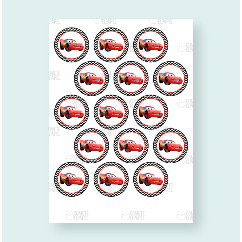 Papel de azúcar Cars