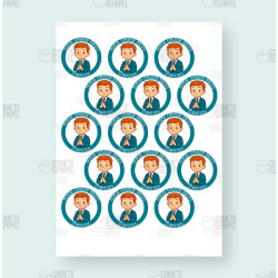 Papel de azúcar Comunión 18