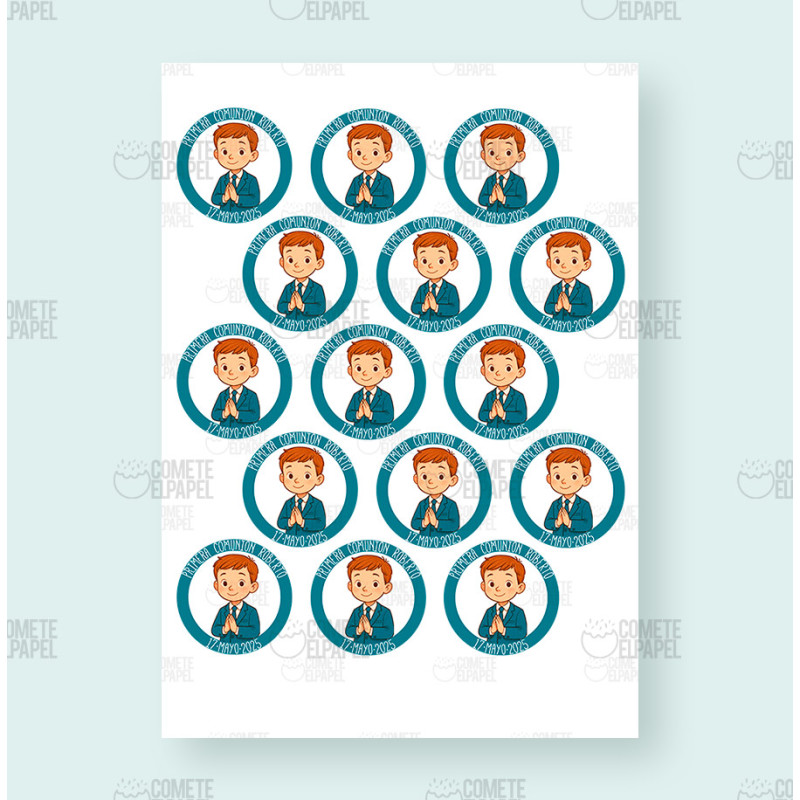 Papel de azúcar Comunión 18
