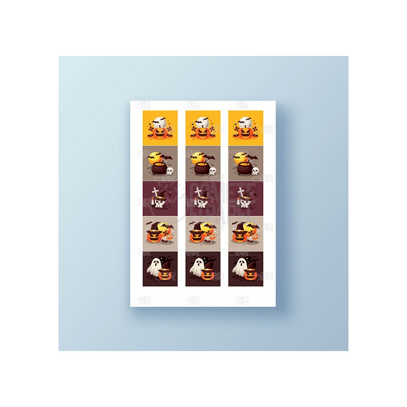 Papel de azúcar Halloween 5