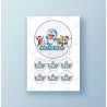 Papel de azúcar tarta Doraemon 2