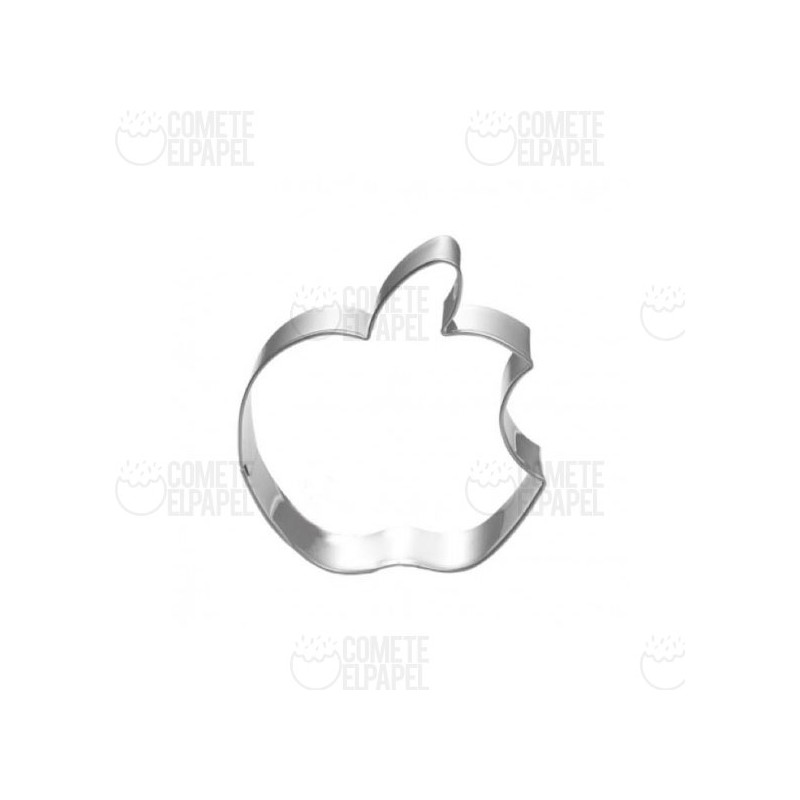 Cortador metálico manzana mordida