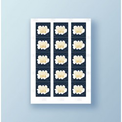 Papel de azúcar galletas Felicidades