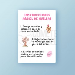 Árbol de Huellas imprimible anillo 2