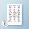 Papel de azúcar galletas Cumpleaños Unicornio