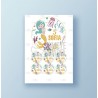 Papel de azúcar tarta Cumpleaños Sirena