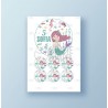 Papel de azúcar tarta Cumpleaños Sirena 3