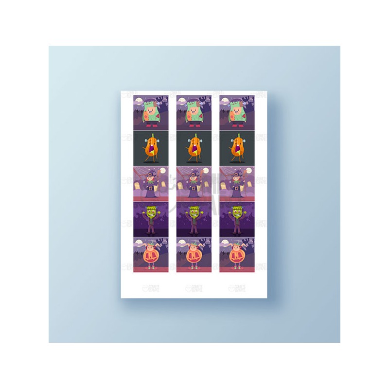 Papel de azúcar galletas Halloween 6