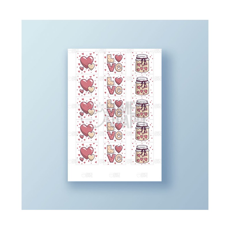 Papel de azúcar galletas San Valentín 10