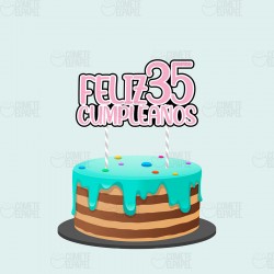 Topper tarta de Cumpleaños 2-2