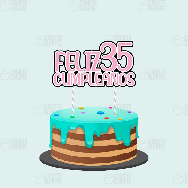 Topper tarta de Cumpleaños 2-2