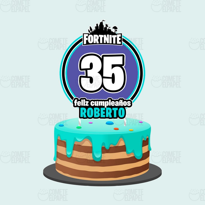 Topper tarta Fortnite 2