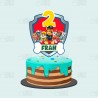 Topper tarta Patrulla Canina