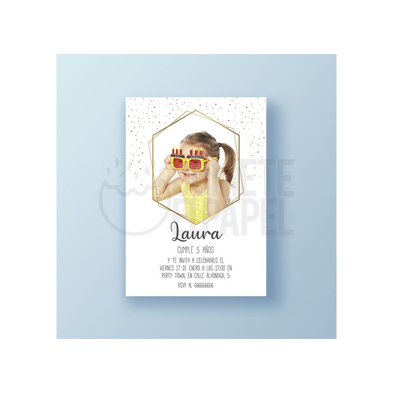 Invitación imprimible de cumpleaños