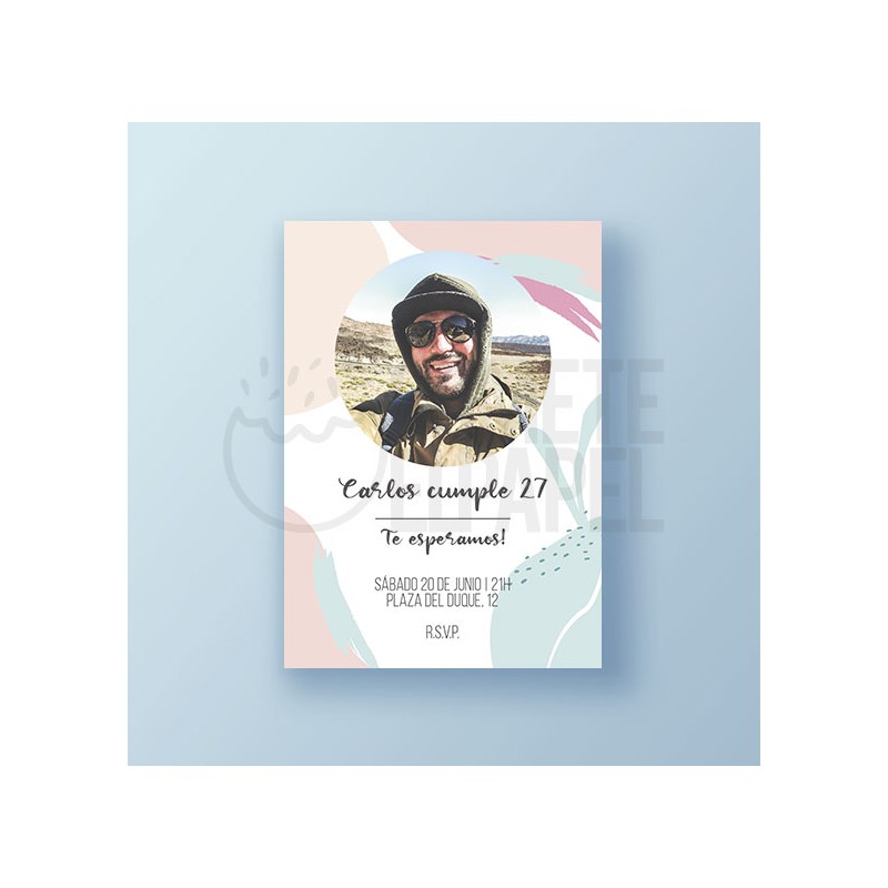 Invitación imprimible de cumpleaños 8