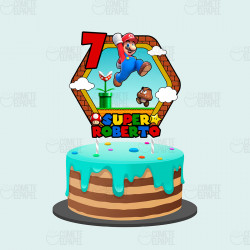 Topper tarta Super Mario 3