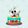 Topper tarta Mickey Mouse 3