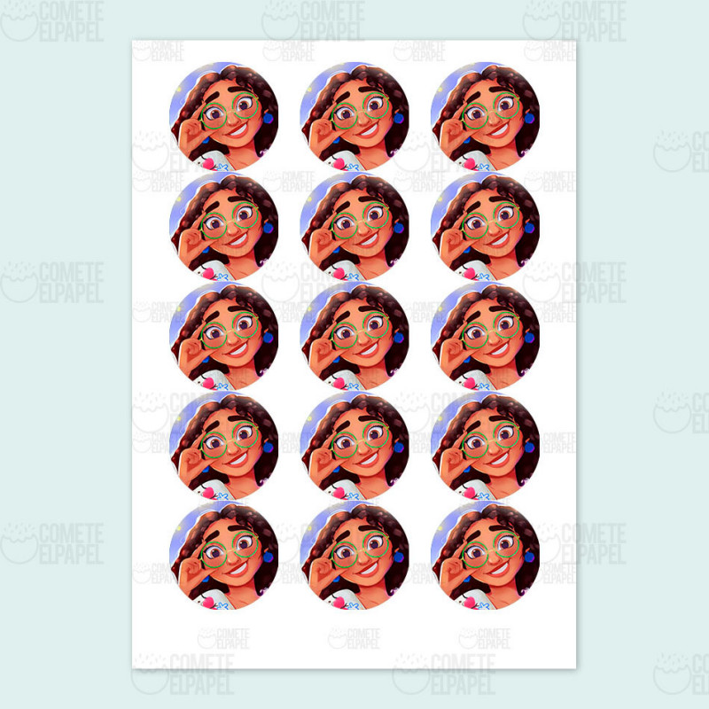 Papel de azúcar galletas Mirabel Encanto
